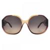 Salvatore Ferragamo Ladies Red Oval Sunglasses Sf943s Brown