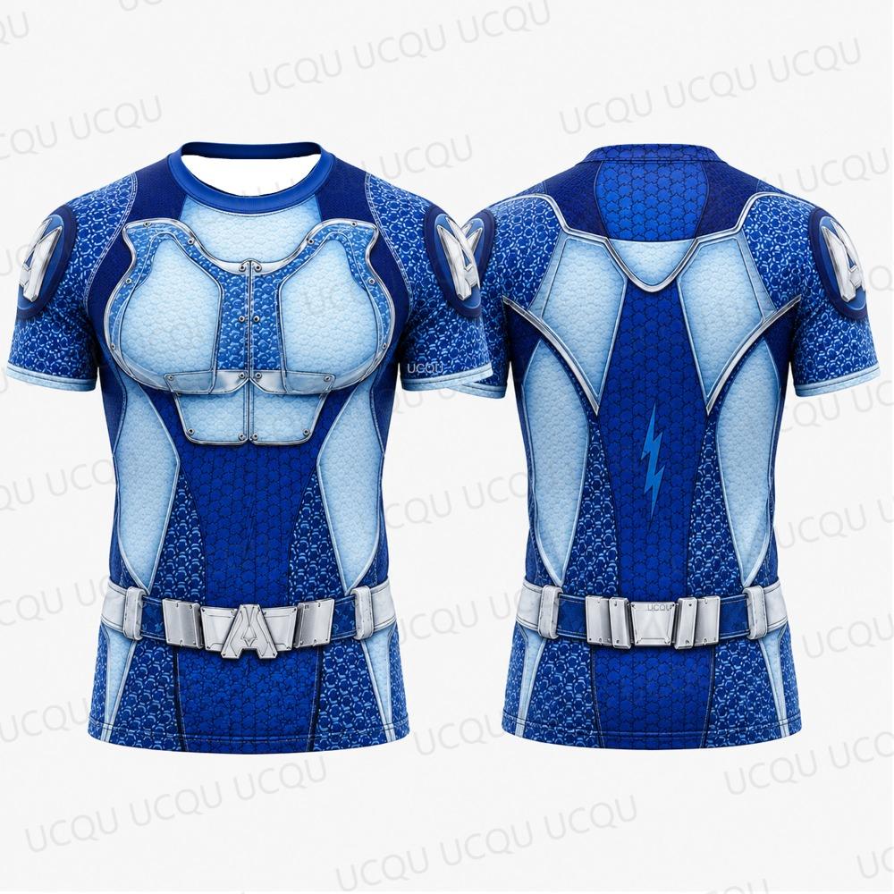 Summer Men Cosplay 3D Printed Crew Neck T-Shirt
