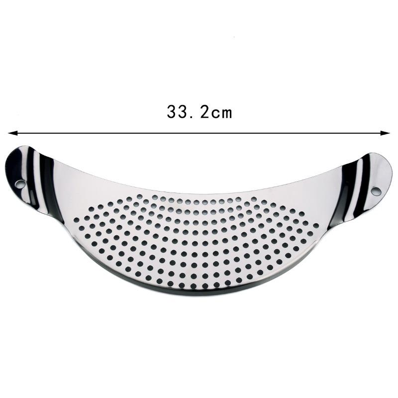 Stainless Steel Pan Pot Strainer with Handle Pasta Drainer Colander Water Filter Vegetable Drainer Kitchen Slag Separator6