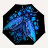 1pc Moth Fantasy Automatic Open/Close Umbrella with Windproof, Functional Design, 8-Rib Sturdy Canopy, Durable Ribs,053