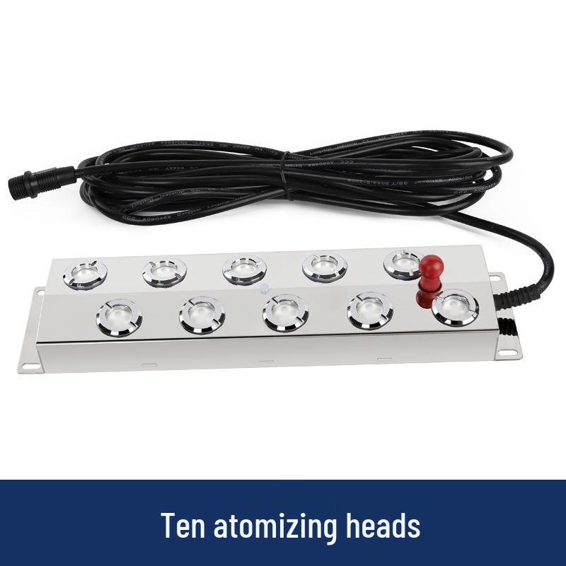 Ultrasonic Ten-Head Atomizer Humidifier: High-Volume Mist Plate for Water Features and Fogging