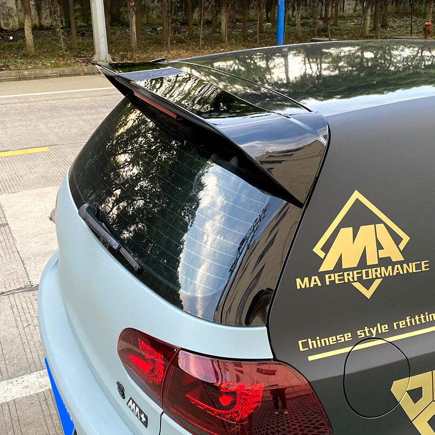 2008 2009 2010 2011 2012 2013 For Volkswagen VW Golf 6 MK6 GTI GTD R R20 Spoiler Rear Window Wing High Quality ABS Glossy Black