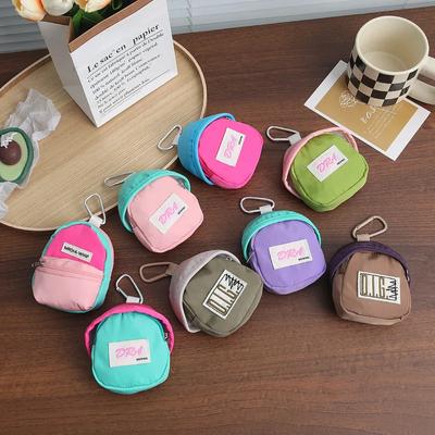 Exquisite Color Coin Purse Macaron Cute  Zipper Coin Purse Lipstick Certificate Small Storage Bag Schoolbag Pendant
