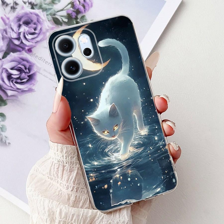 Phone Case For OPPO Reno14 F 5G Capa Soft Silicone New Flower Protective Back Cover For Oppo Reno 14F 14 F CPH2743 Fundas Coque