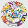 50-Piece Waterproof Pokemon Anime Sticker Set for Water Bottles