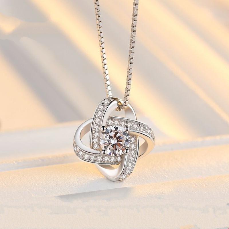 925 Silver Necklace Pendant Dolphin AAA Zircon For Women Fashion Clavicle Chain Necklaces Wedding Party Jewelry Gift