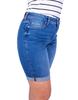 Krótkie Spodenki Jeansowe Damskie Bermudy Przed Kolano Firi Niebieskie 40 L