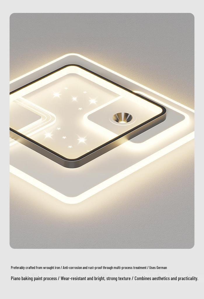 LED Ceiling Light: Simple, Atmospheric Design for Living Room, Bedroom, or Dining Room