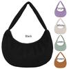 Women Daily Shoulder Bag Large Capacity Corduroy Chic Hobo Bag Solid Color Stylish Underarm Bags Padded Simple Dumpling Bag