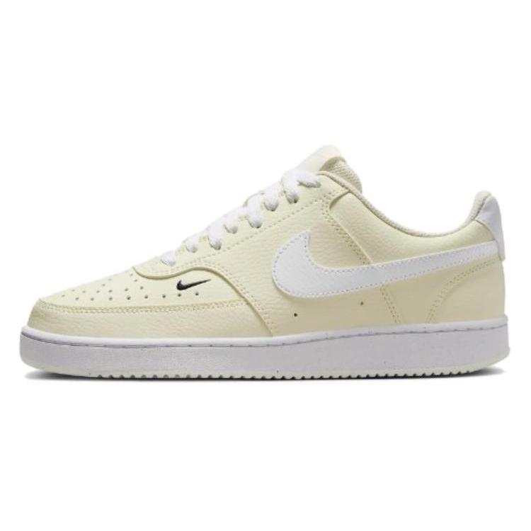 New Nike Court Vision Low Next Nature White Black Pale Ivory Women's FV9952-100