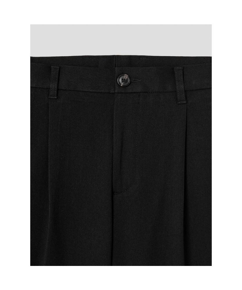 SHIFT.G Ordinary Onetuck Slacks Black