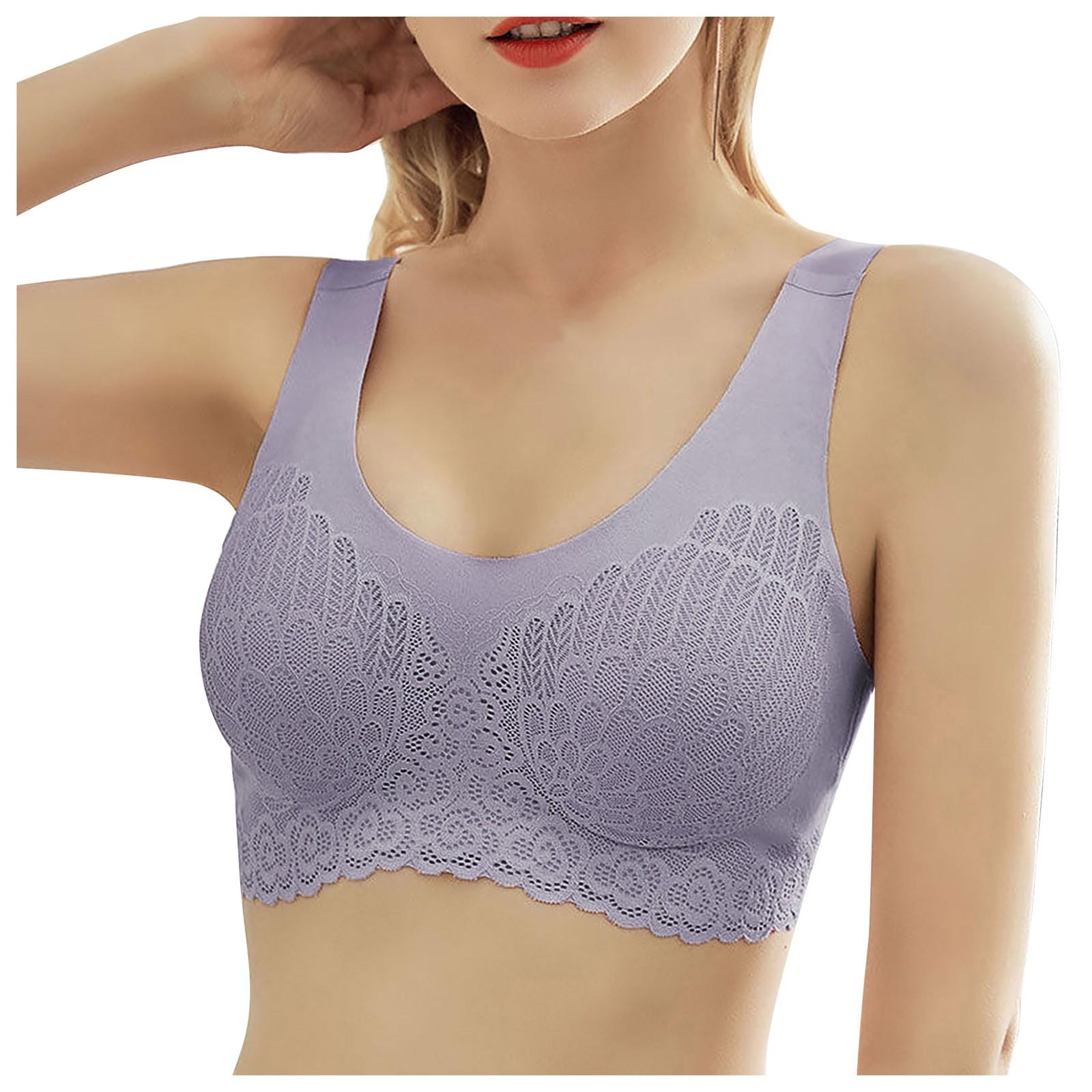 

Seamless Wireless Bra for Women Soft Breathable Comfortable Support Stretch Fabric 3-Pack Mixed Colors M