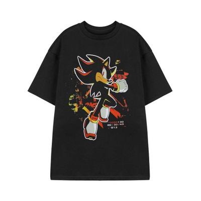 Sonic The Hedgehog Unisex-Erwachsene Shadow Paint Kurzarm-T-Shirt