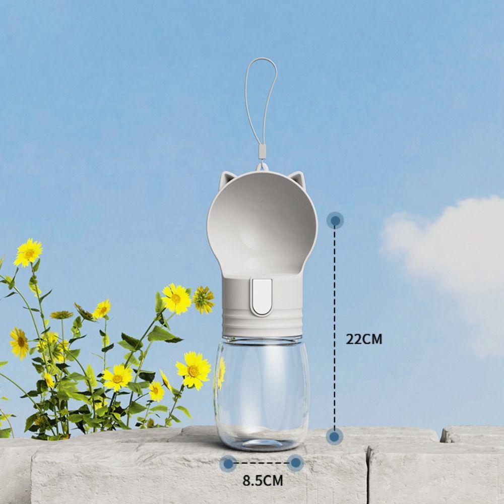 

Уличная бутылка для воды для собак Легкая чашка для питомца Прочные товары для питомцев Собака 350ml-Gray