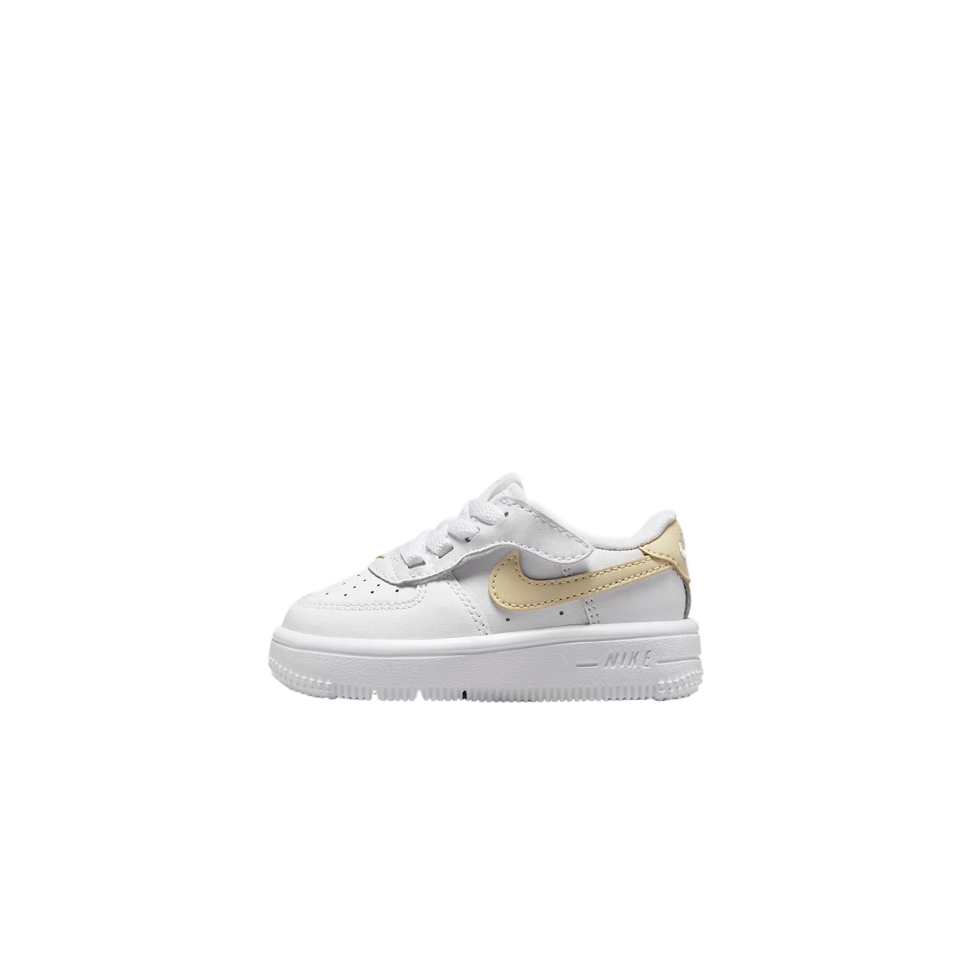 Nike Force 1 Low EasyOn TD White Light Khaki Baby Sneakers FN0236-118 23.5