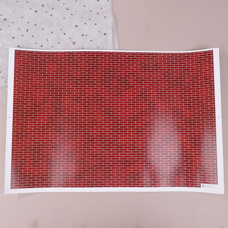 

1 шт. Имитация Дороги/Стены Наклейка Модель Комплекты Сделай Сам Песочный Стол Наземные Сцены Наружный Кирпич Наклейка Материалы