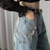 Punk Stil Mode Straße Schmetterling Gürtel Hüftkette Hose Mehrlagig Hip Hop Häkelhose Hose Accessoires Kreative Geschenke