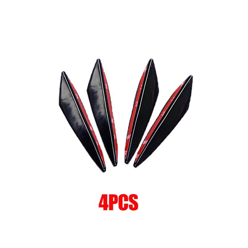 4S Universele Voorbumper Lip Decoratie Diffuser Splitter Vinnen Body Spoiler Canards Valence Kin Auto Tuning Canard Decor