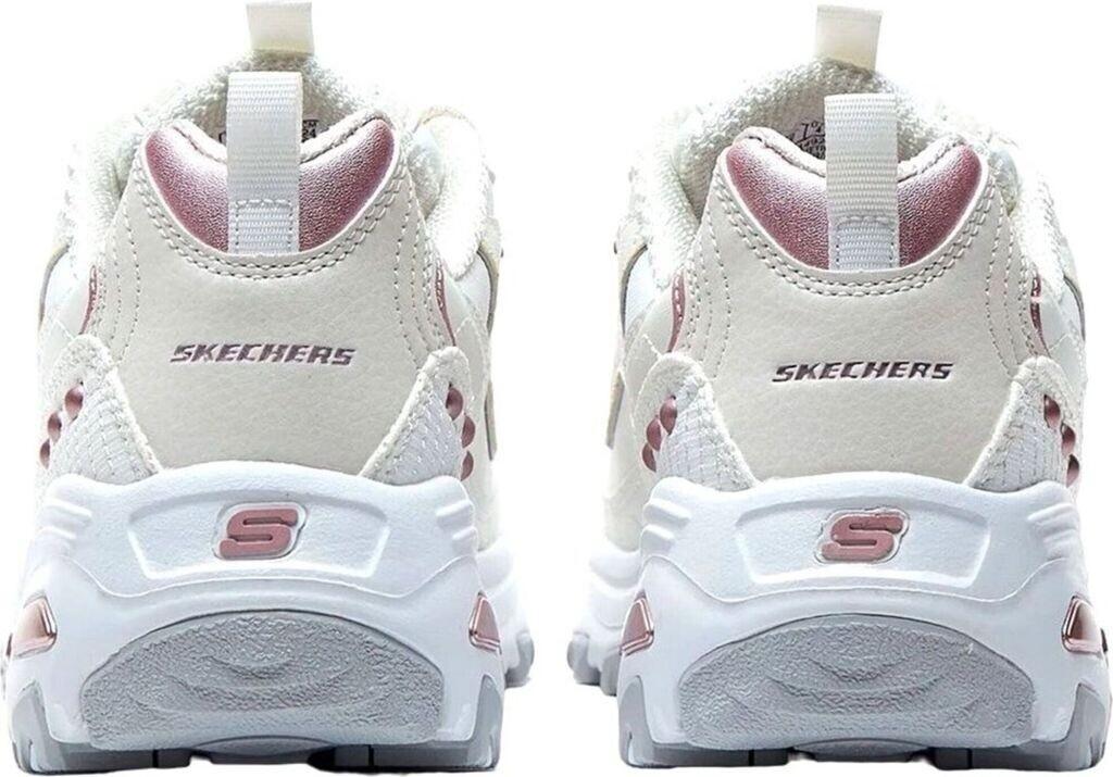 Skechers D'Lites Women White/lavender Sneakers