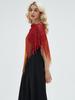 Nuova Moda Scialle Poncho lavorato a maglia traforato estivo elegante da donna con nappe, Sciarpa Pashmina Wrap Shawl per donna