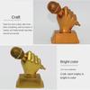 Small Golden Microphone Trophy Singing Competitions Craft Souvenirs  Kindergarten Kids Gift