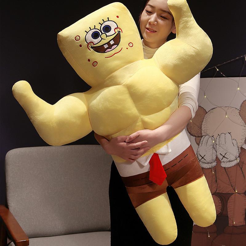 Spongebob Muscle Squarepants Patrick Star Plush Toy Stuffed Decoration Doll