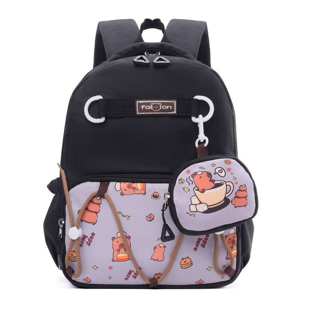Fashionable Cartoon Nursery Backpack Adjustable Straps Double Shoulder Bag  Elementary School