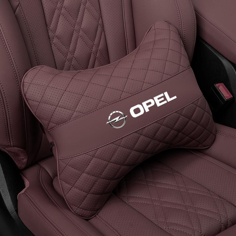 Car Seat Neck Pillow Headrest Lumbar Waist Support Cushion For Opel Astra Grandland Corsa Mokka Frontera Insignia Zafira Vivaro