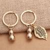 Hollow Designs Brass Gourd Keyring Offering Durability And Styles Portable for Personalize Accessories Enthusiasts