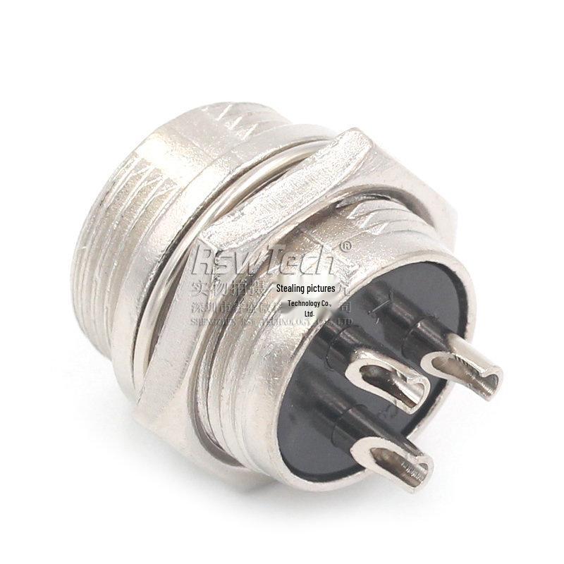 GX16 3-Pin Aviation Plug Socket Cable Connector (16mm)