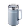 Bestco Lock & Lock Metro Mug with Lid, Insulated, Stainless Steel, 600ml, Large, Blue, LHC4282OBLU