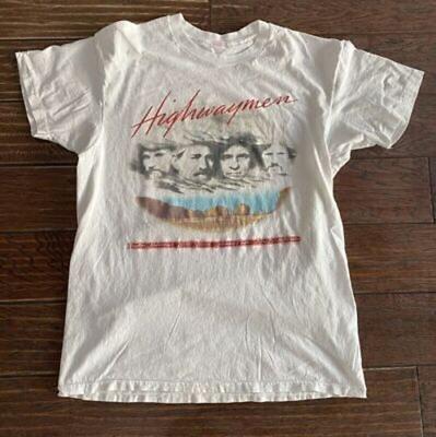 Винтажная футболка Highwaymen Tour Джонни Кэш Вилли Нельсон Уэйлон Дженнингс Унисекс