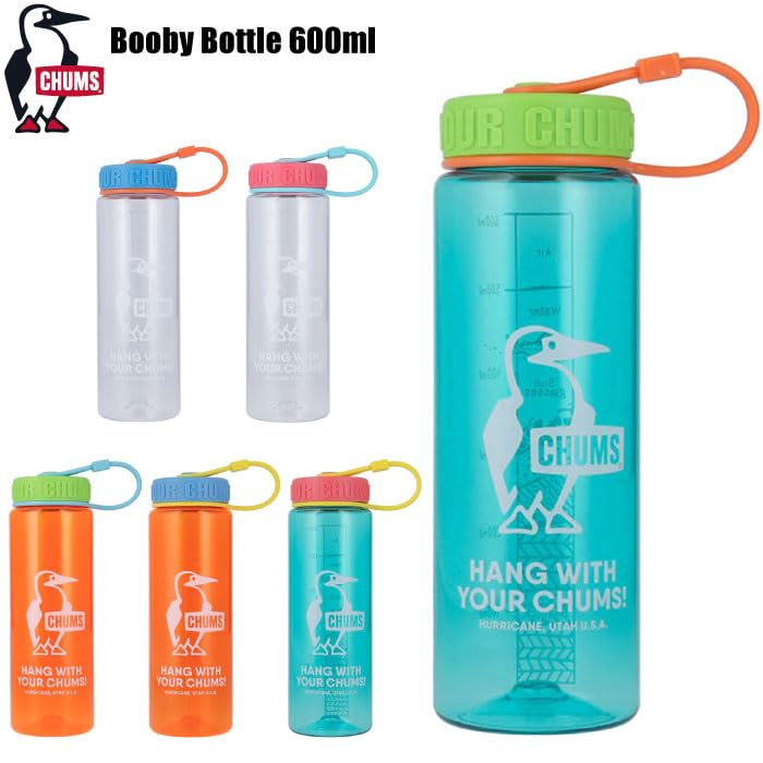 CHUMS Booby 600ml Camping Water 2025 Model M124 Bottle, Bottle, CH62-2124 Mint/Lime