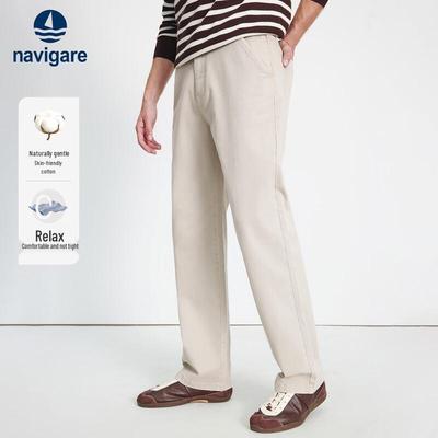 Herren Freizeithose aus Baumwolle, gerader Schnitt