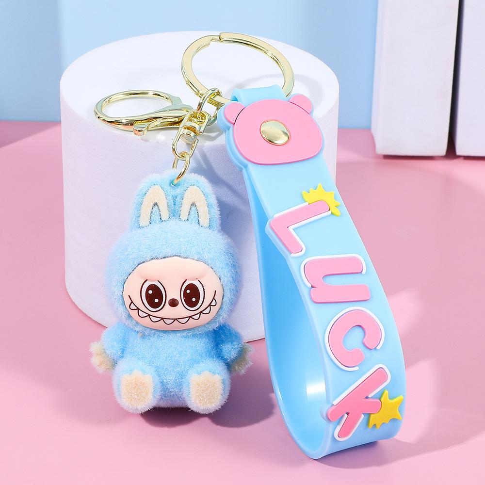 Cute Plush Labubu Keychain DIY Accessories Toy Gift 1pcs