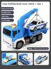Children's Trailer Toy Transport Flatbed Truck Large Crane Crane Road Rescue Car Boy Car Toy Birthday Gift