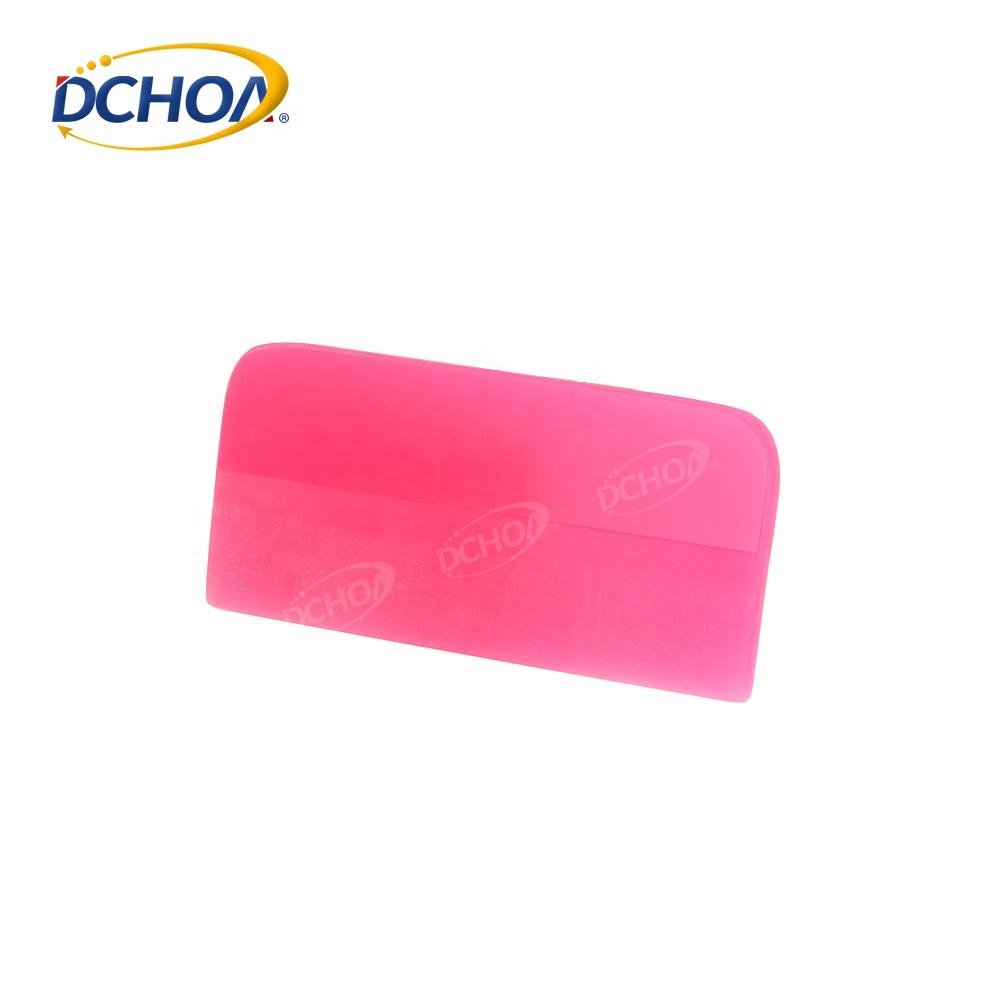 4.7x2.1 Inch Pink Scraper Soft Rubber Car Window Squeegee Glass Auto Water Vinyl Blade Scraper Home Wrap Tools Office Tint Wiper