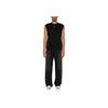 Off-White Ss24 Solid Color Round Neck Fitted Sleeveless Vest Regular Fit Men tops Black OMAC027C99JER0011001