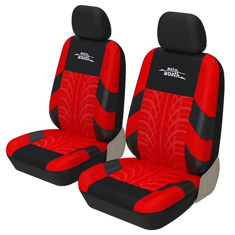 Potahy autosedadel na přední sedadla, šedé embosované odolné chrániče autosedaček pro Toyota Nadia pro Kamaz pro Nissan Terrano