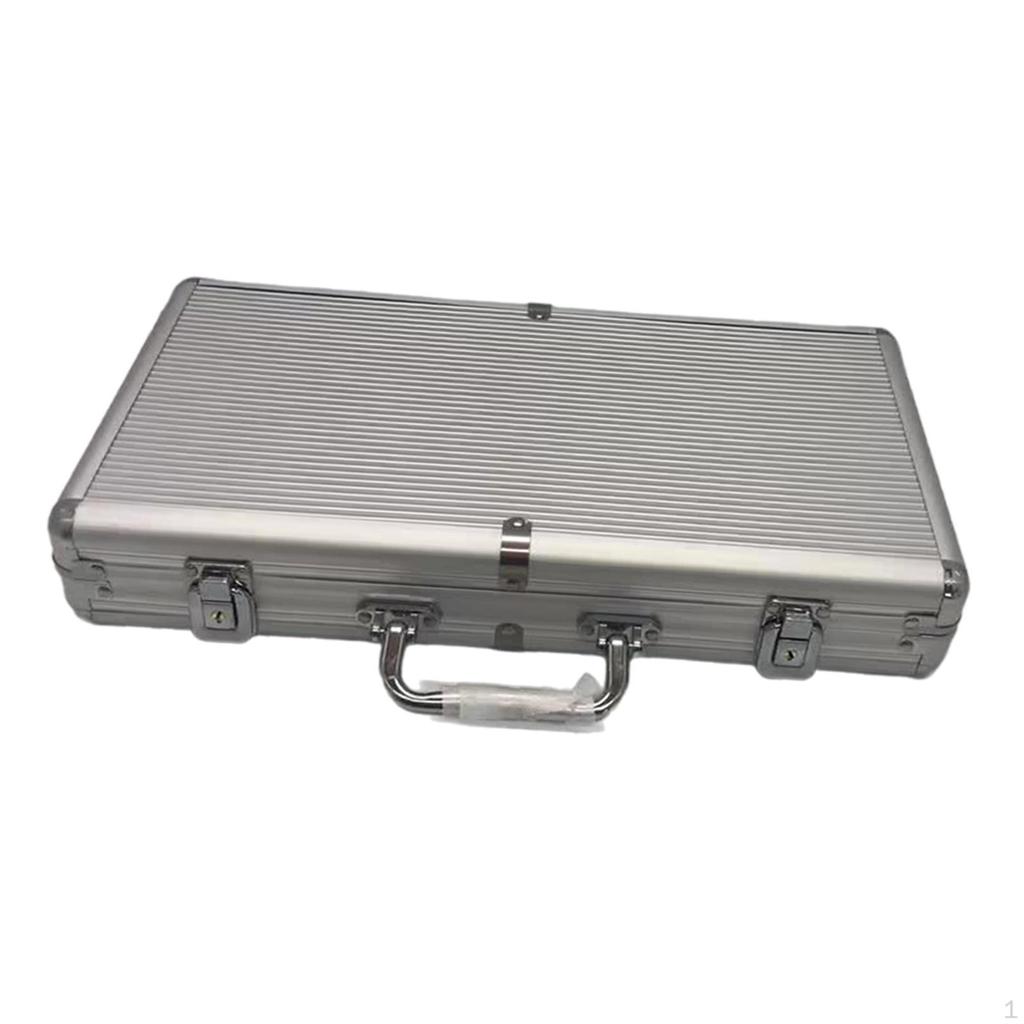 Aluminum Alloy Chip Case Carrier Professional Collect Box with Handle Protection Organizer