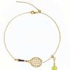 Lightweight Sporty Necklace Handwoven Couple Hand Chain Fashion Tennis Racket Bracelet  Unisex