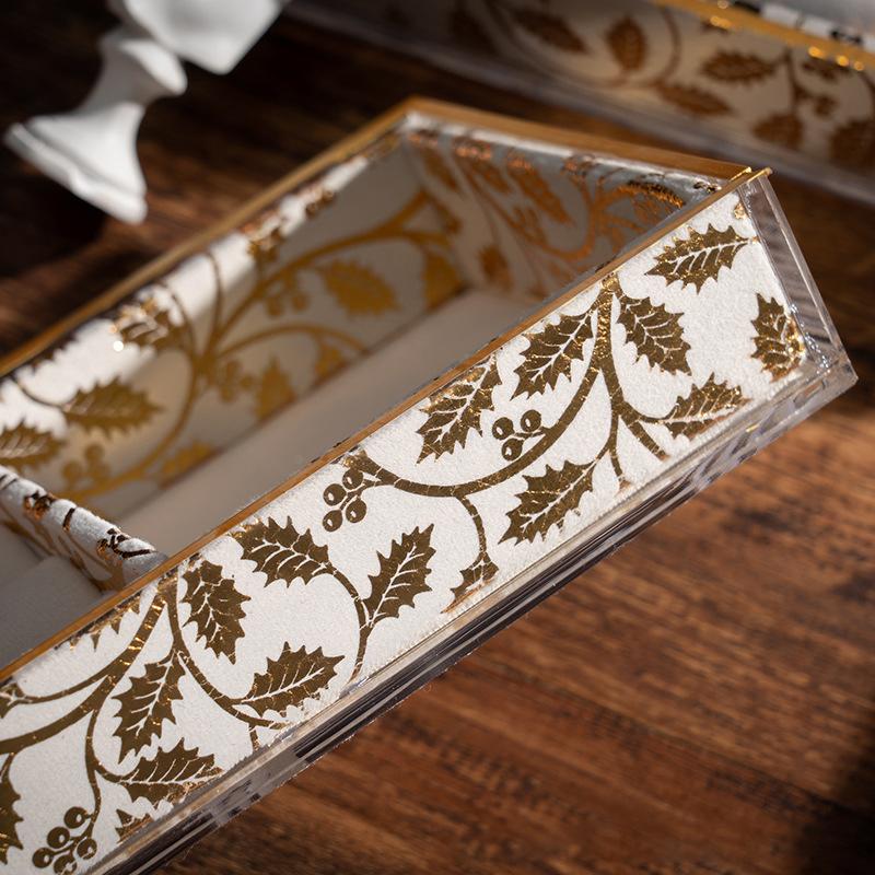 Vintage Schmuck Ringe Präsentationshalter Ständer Tablett Ring Organizer Armband Halskette Präsentation Aufbewahrungstablett für Schublade