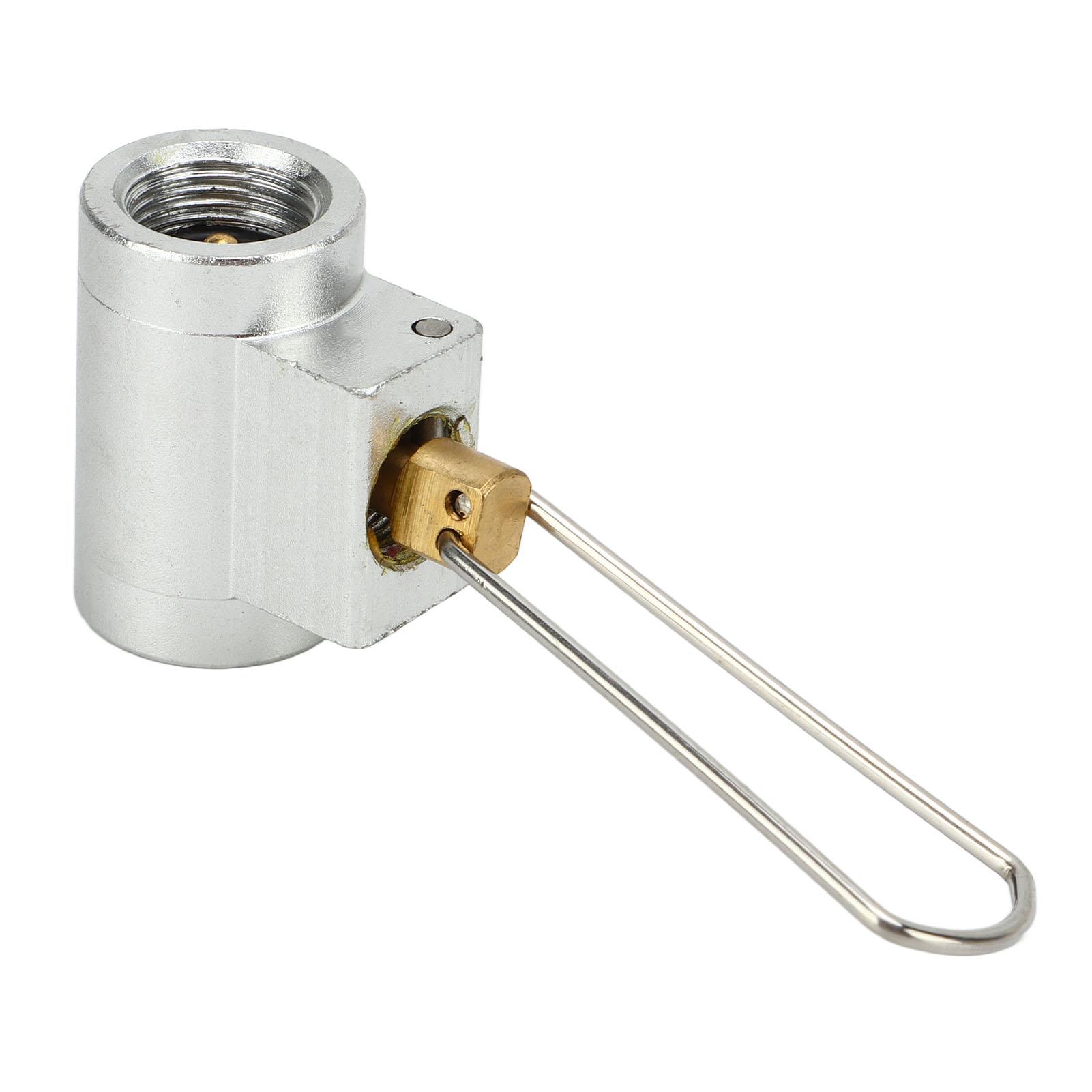 

Outdoor Gas Tank Refill Valve Aluminum Alloy Frosted Gas Tank Mutual Filling Joint for Camping Hiking