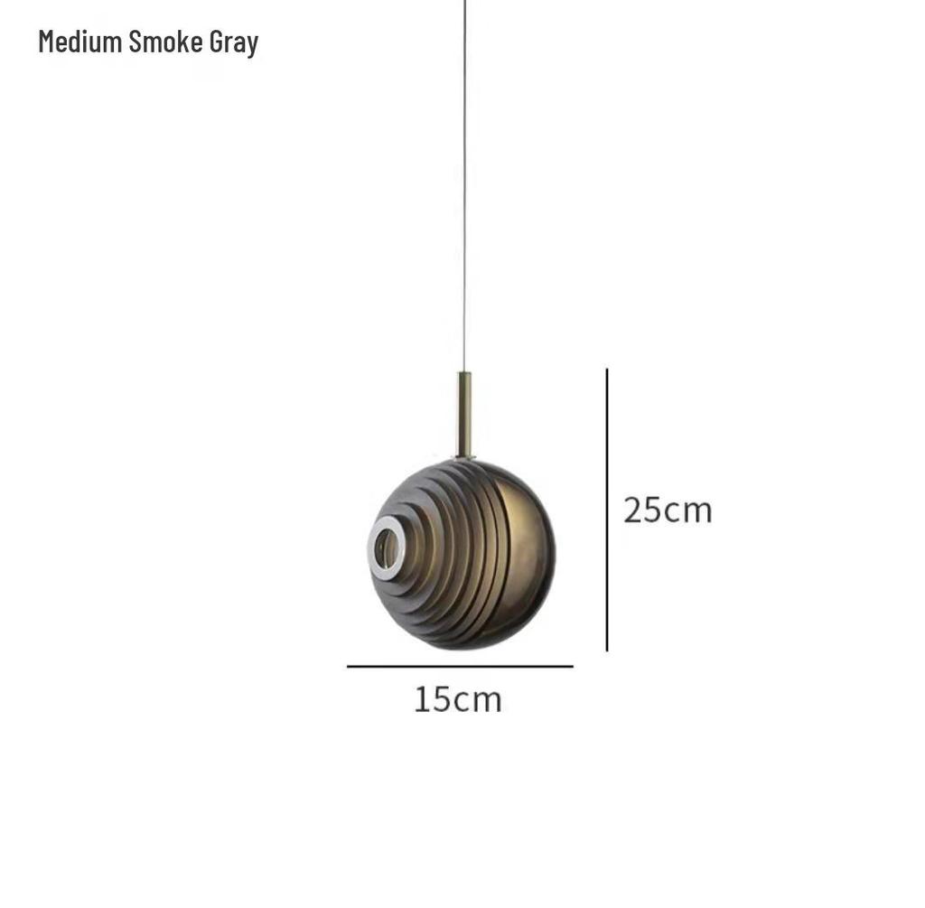 Postmodern Minimalist Striped Glass Pendant Light for Living Room, Cafe, Bedroom, Staircase, and Exhibition Hall