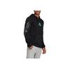 Adidas Logo Print Hoodie Men Hoodies Black H46777