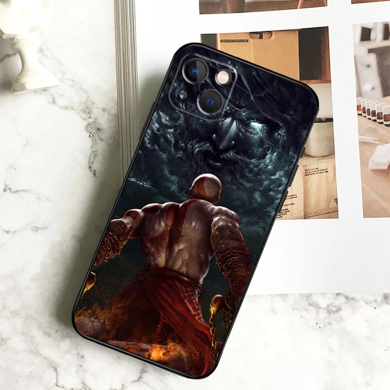 God Of War Funda For iPhone 15 16 13 12 Mini 11 14 Pro Max 7 8 Plus X XR XS Max Phone Case