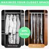 Reusable Hanging Vacuum Storage Bags for Clothes, Coats, Jackets, Hanging Compressible Storage Bag Space Saver Bags
