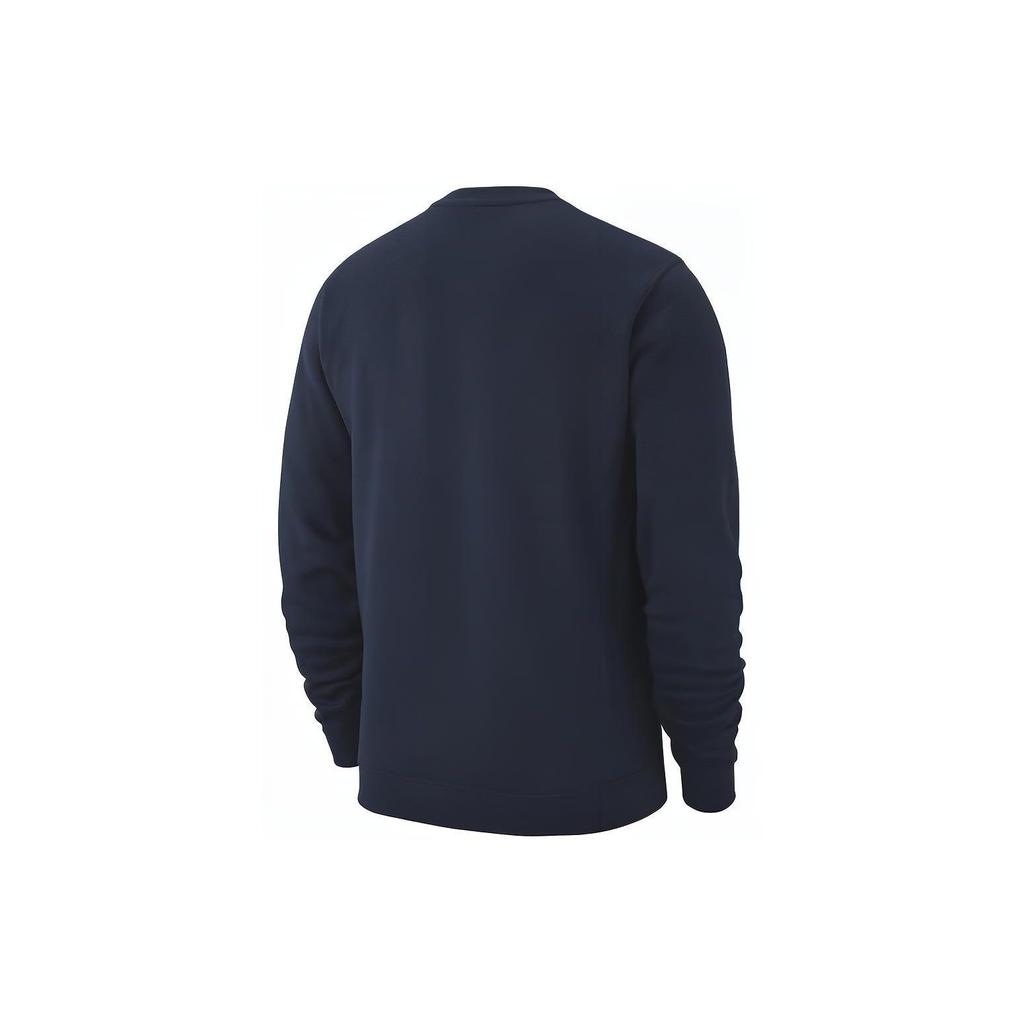 Nike Solid Color Pullover Crew Neck Sweatshirt Men Tops Blue CW6902-451