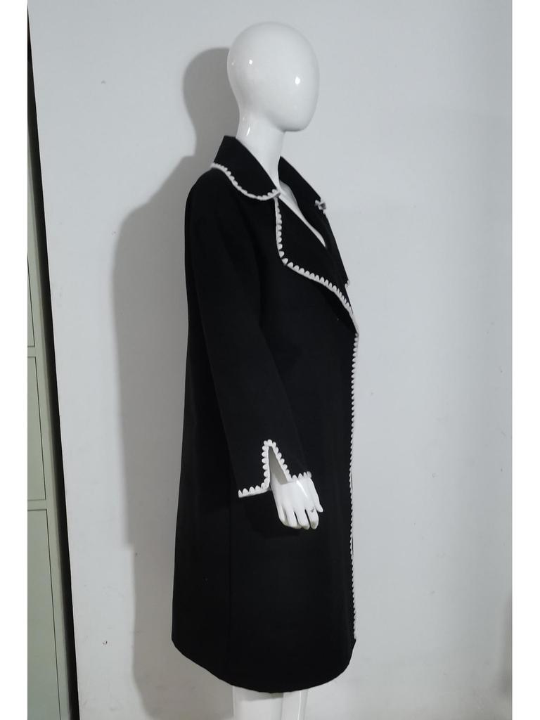 European Women's Double-Sided Wool Long Coat - Autumn/Winter Collection