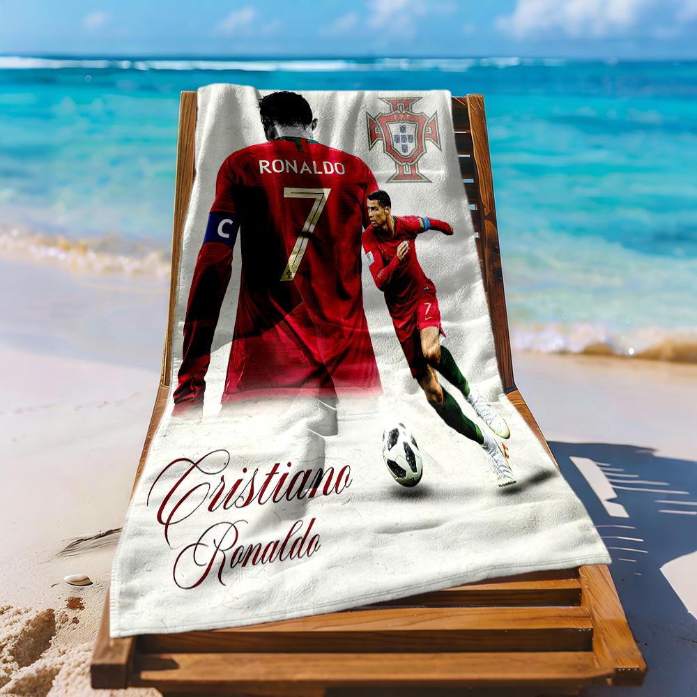 Cristiano Ronaldo Beach Towel Super Soft Microfiber Quickdry Fabric Comfortable Lightweight Perfect For Traveling Yoga Camping And Swimming